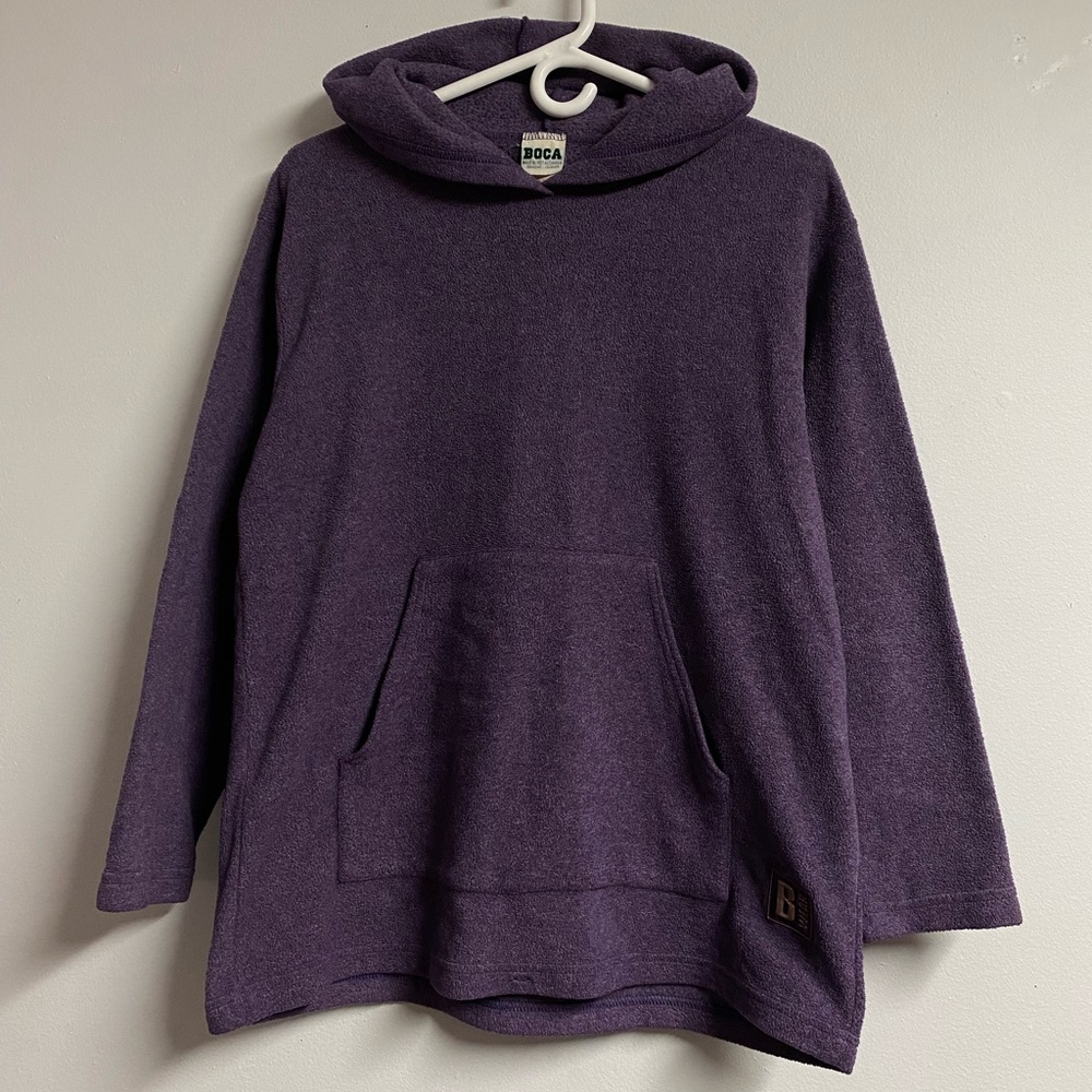 Vintage 90s Boca Canada Pull over Fleece Hoodie